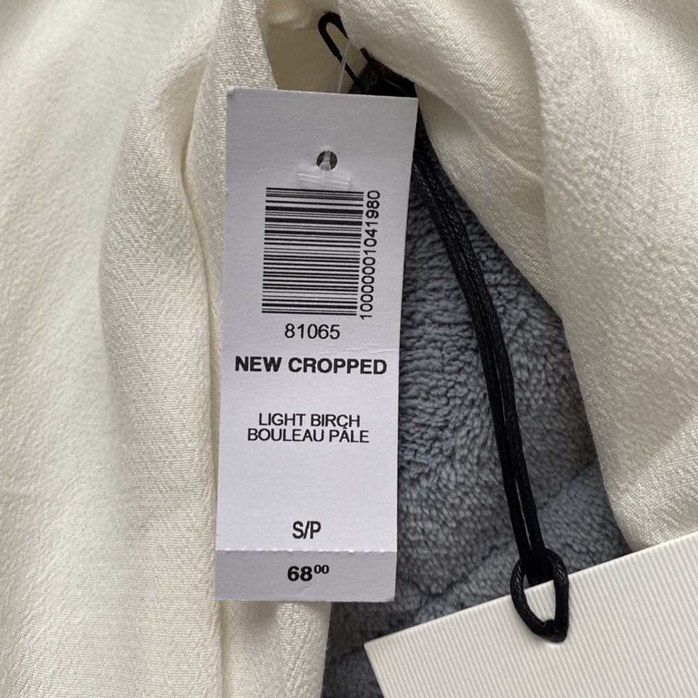 Aritzia Cropped Tie Front Blouse - Picture 2 of 3